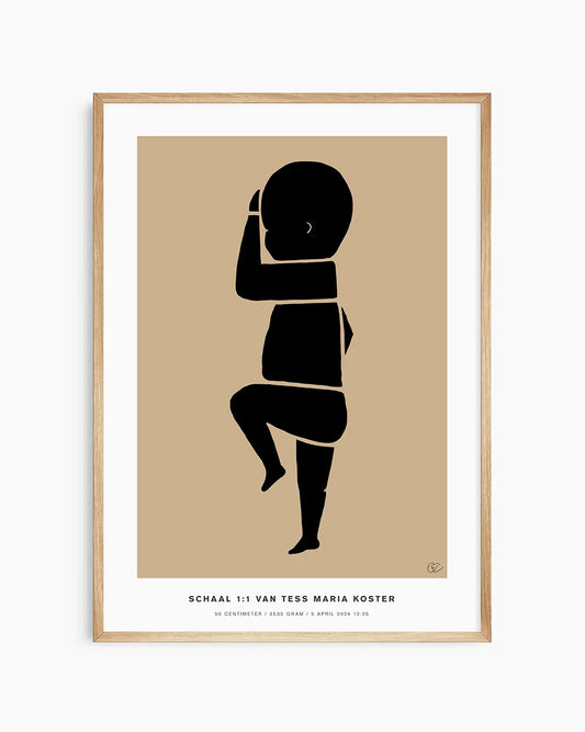 Gepersonaliseerde Geboorteposter met een artistieke touch