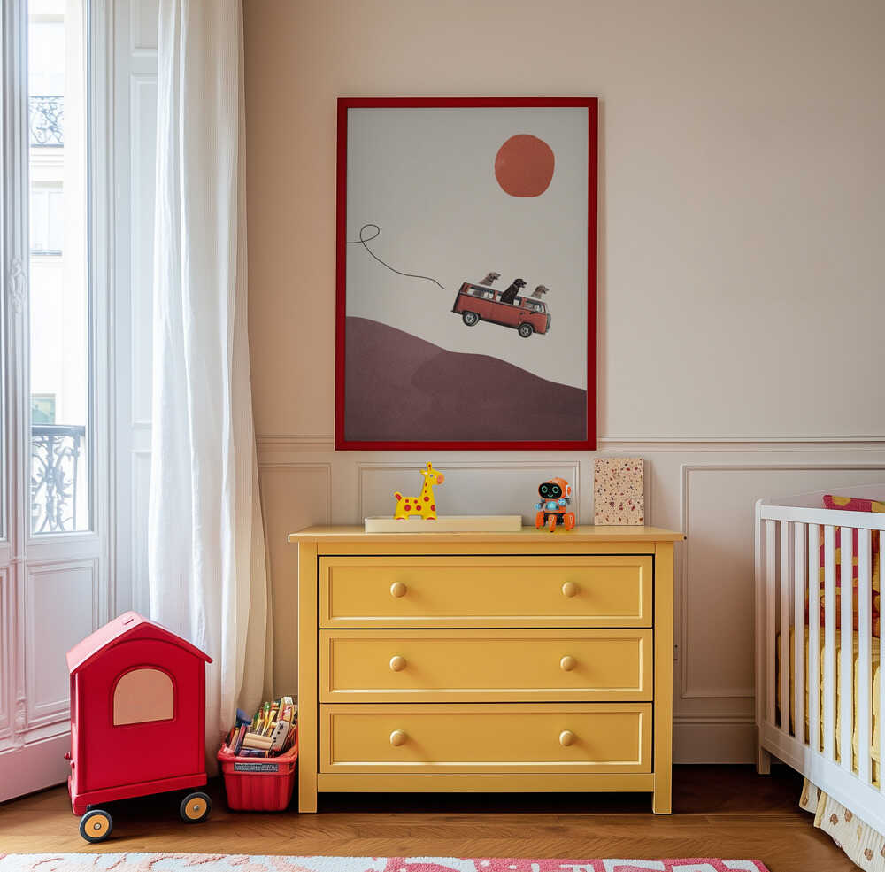 Pootjes op de Weg Poster