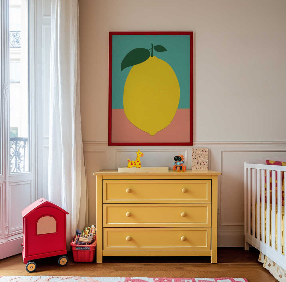 Citroen met Twee Blaadjes Poster