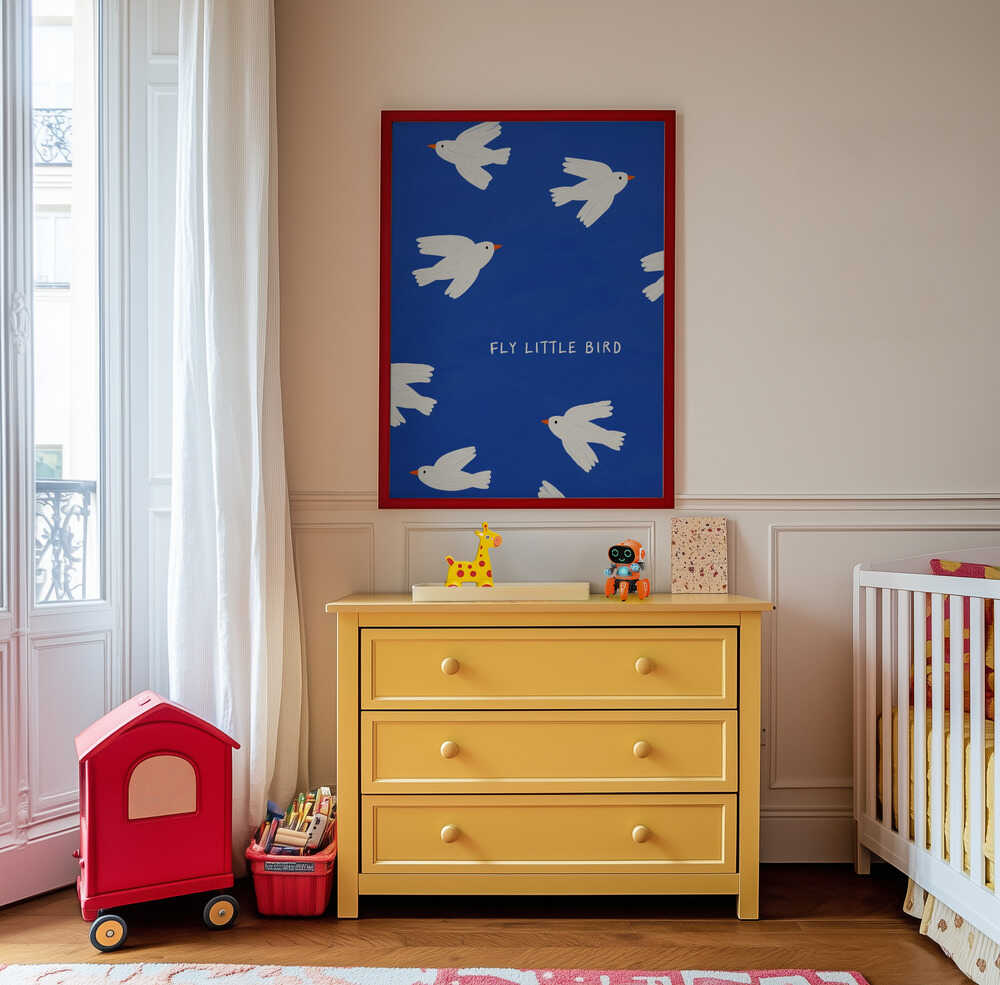 Vlieg Klein Vogeltje Poster