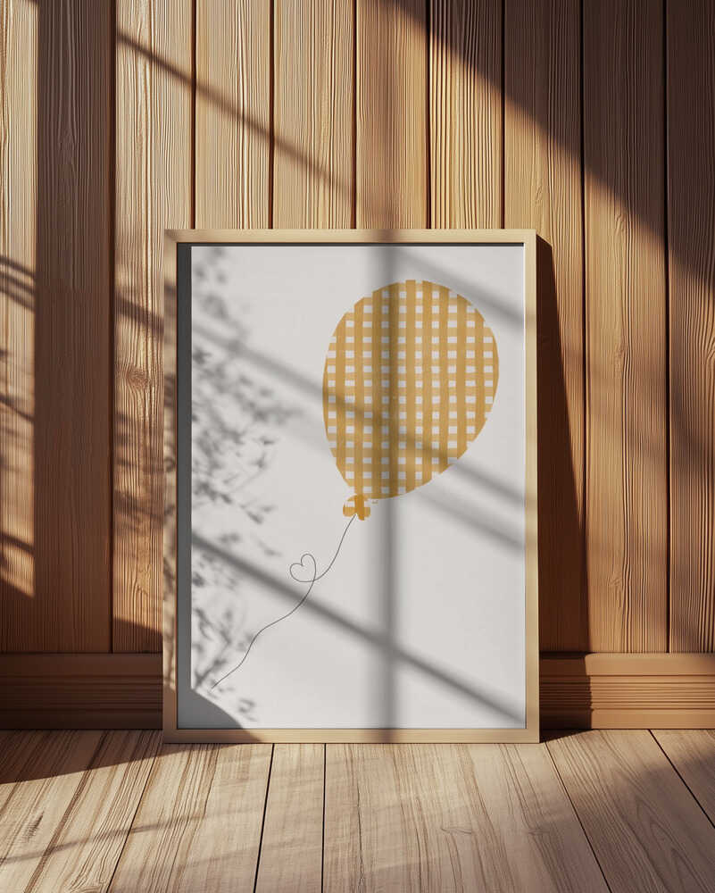 Gele Ballon Poster
