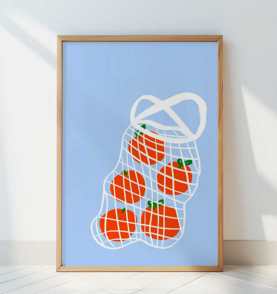 Tomaten in Net Poster