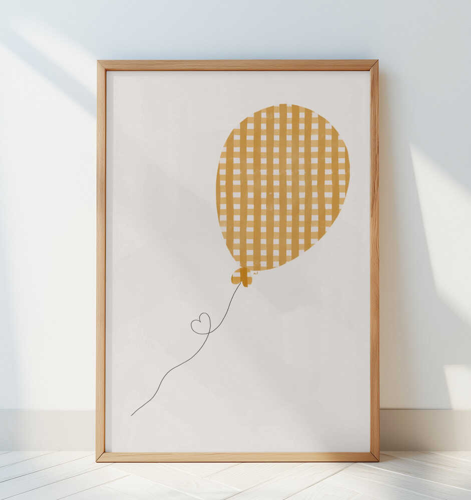 Gele Ballon Poster
