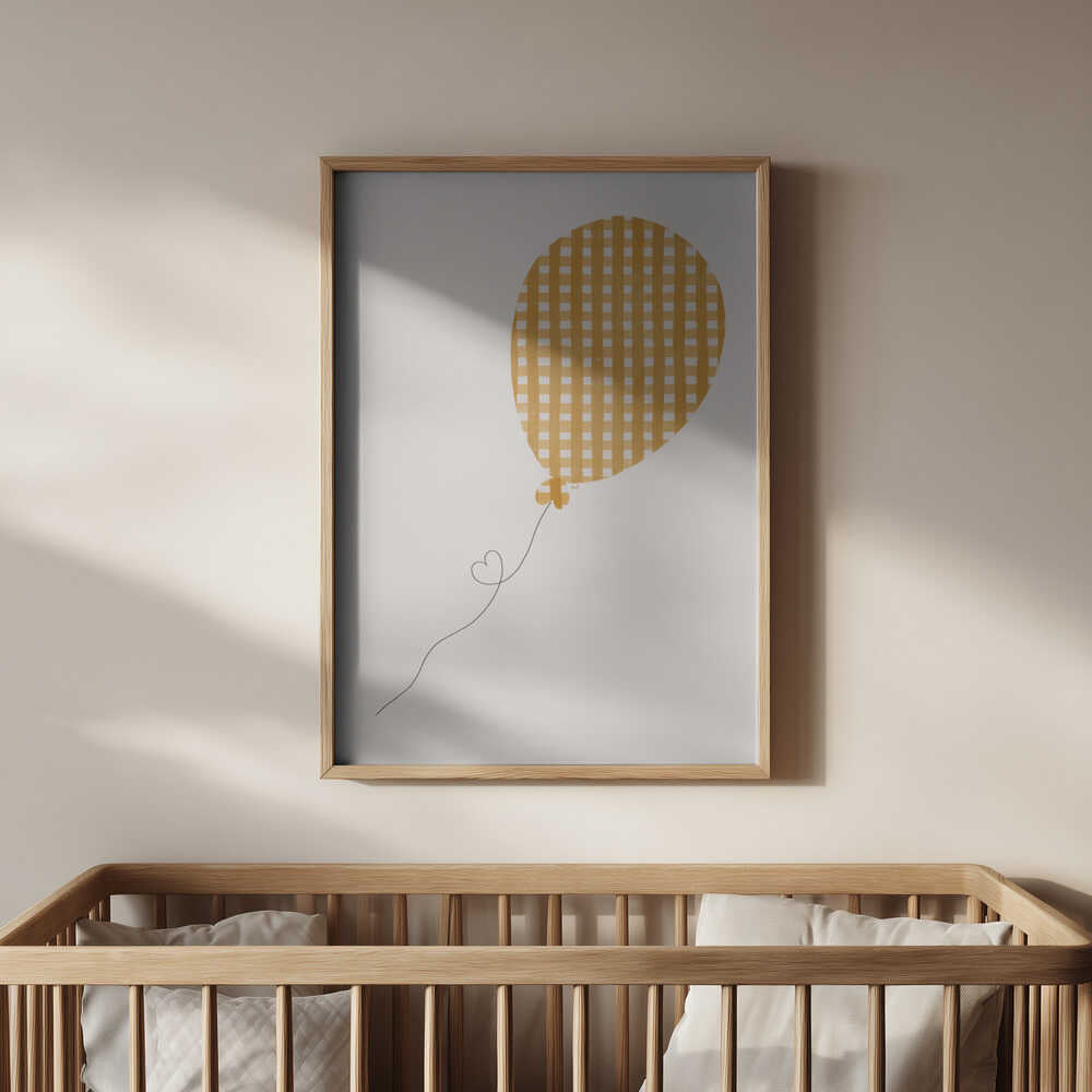 Gele Ballon Poster