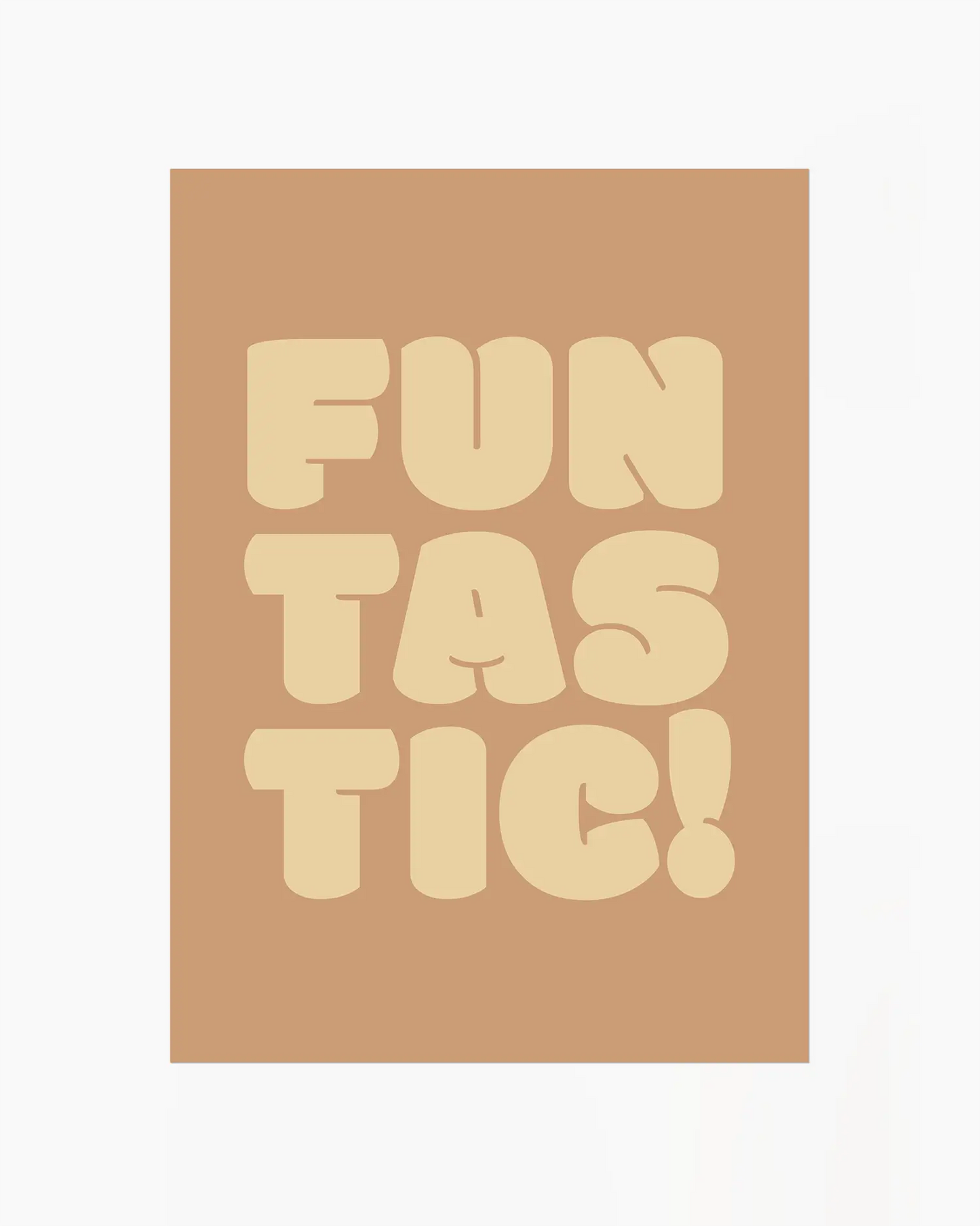 Nursery poster with 'Funtastic!' text