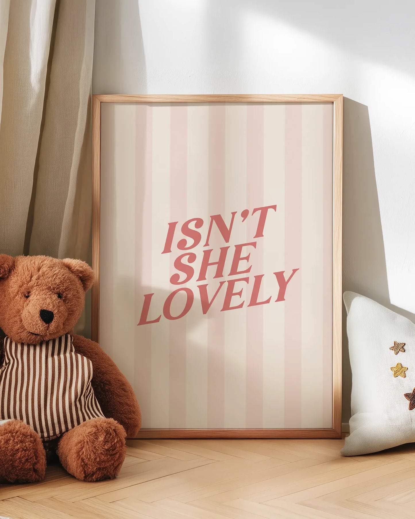 Mom, Mud & Monster Trucks Beige Poster