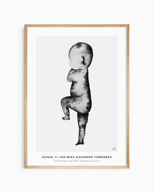 De Geboorteposter in minimalistisch Scandinavisch design