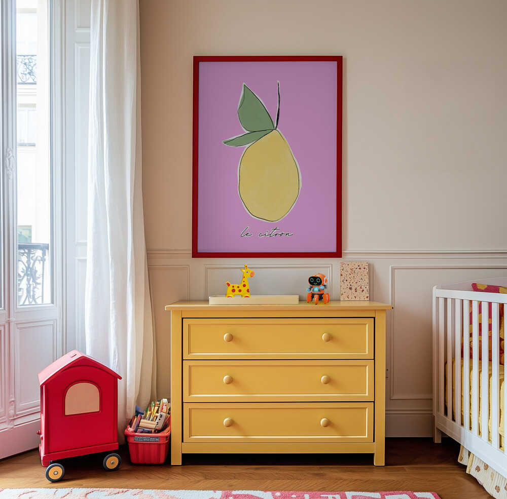 Le Citron Roze Poster