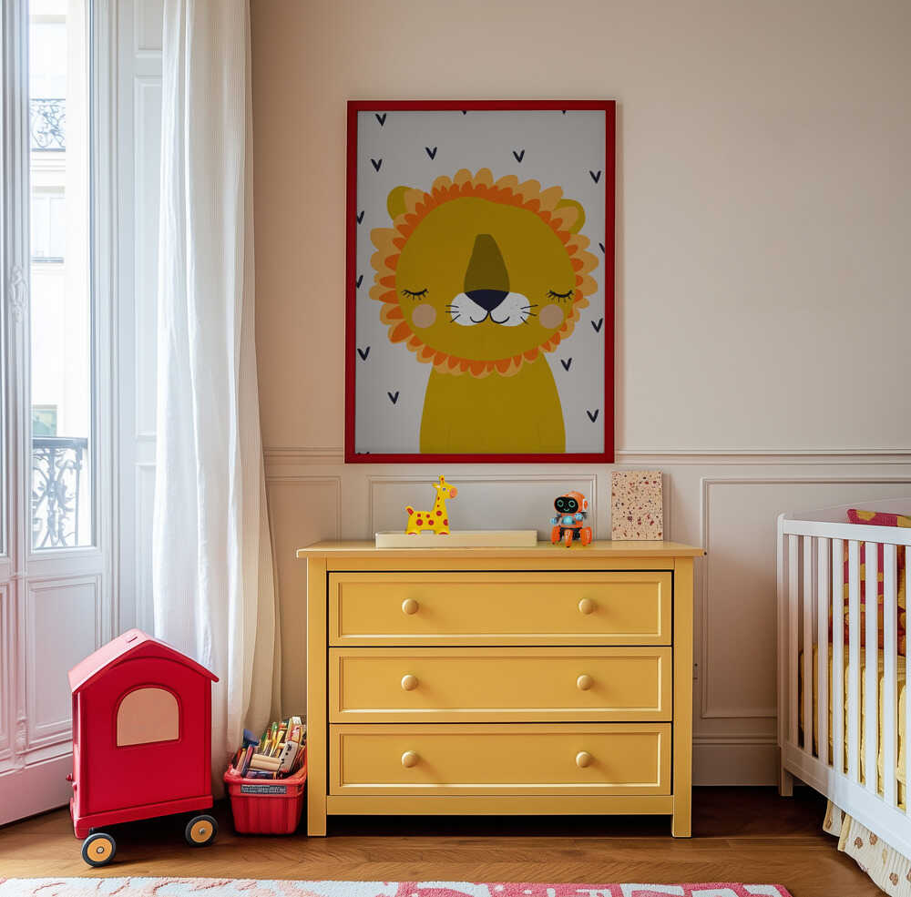 Dromerige Leeuw Poster