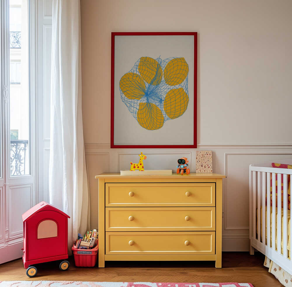 Citroenen in Net Poster