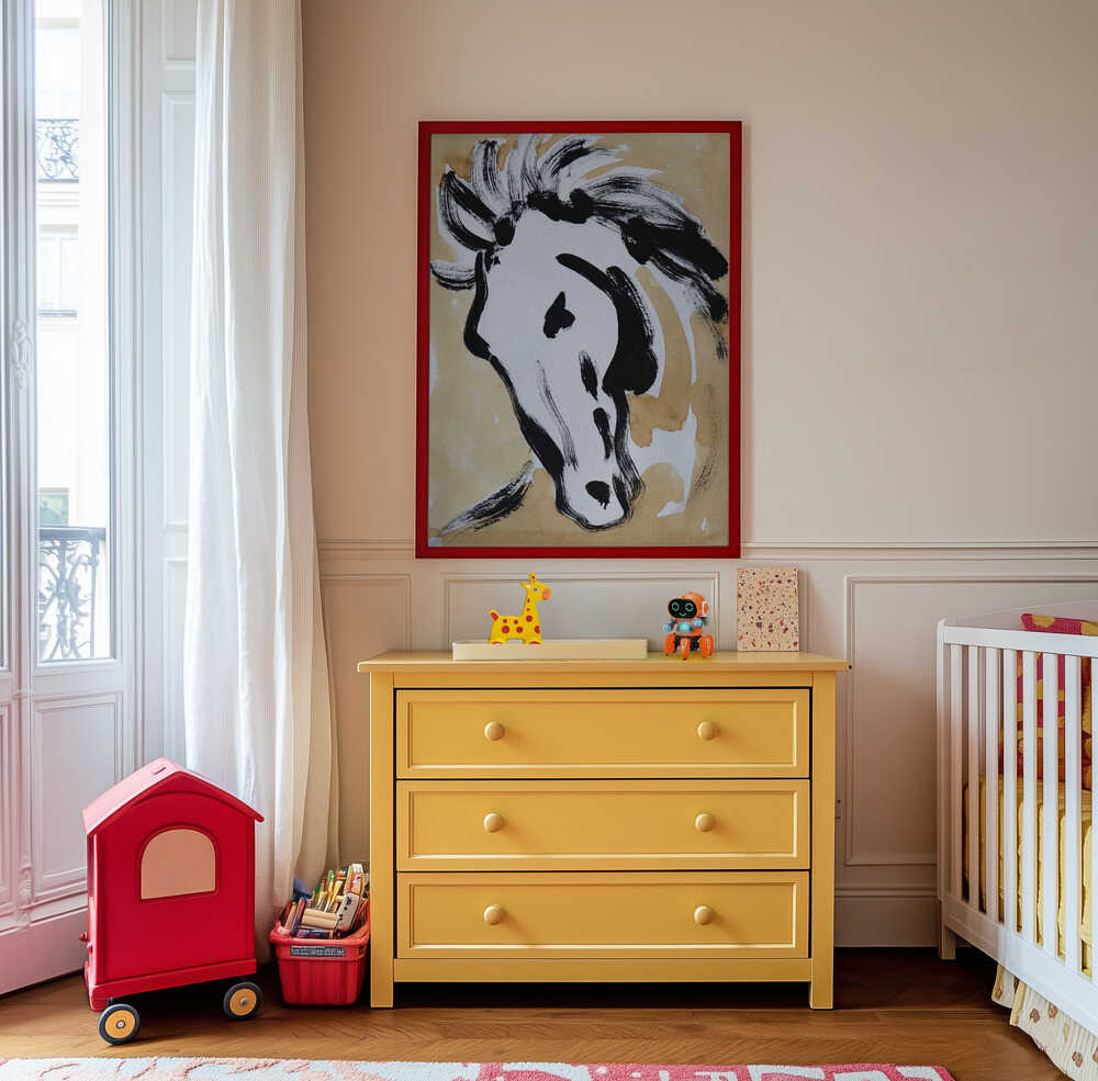 Beweeglijke Paardenstroom Poster