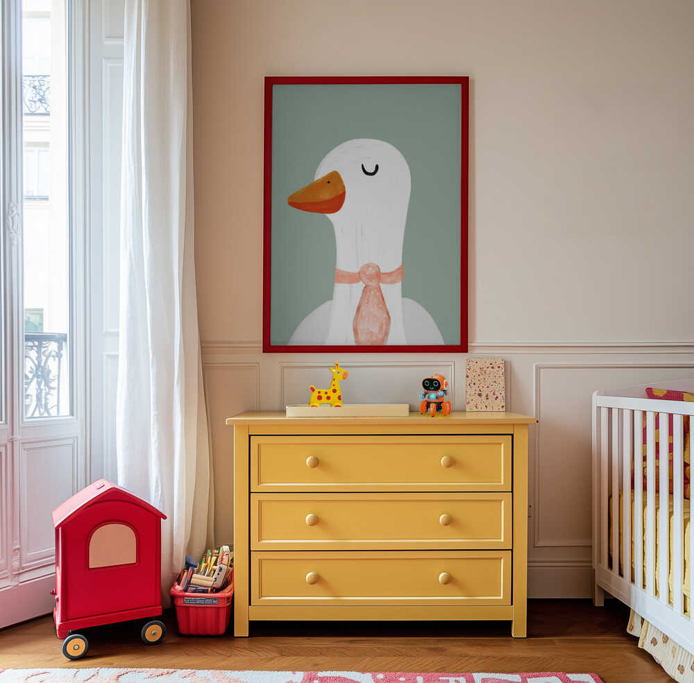 Gans met Stropdas Poster