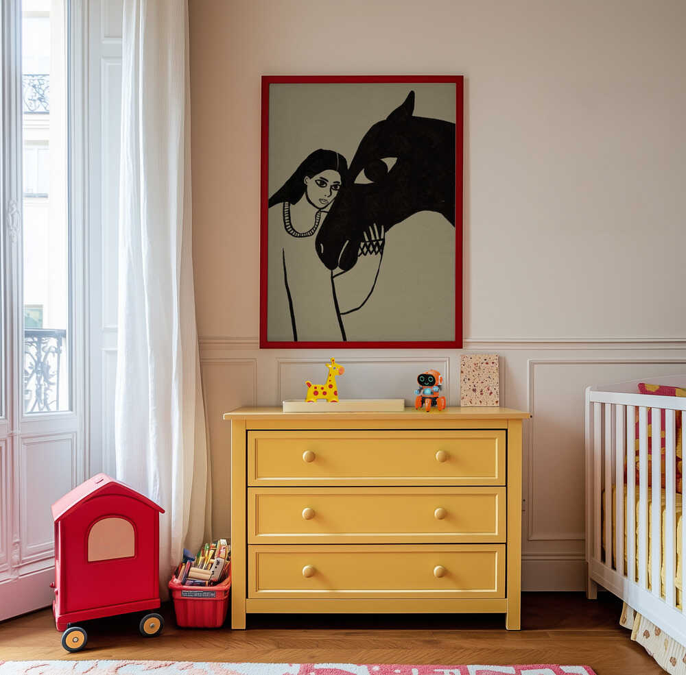 Vrouw en Paard Poster