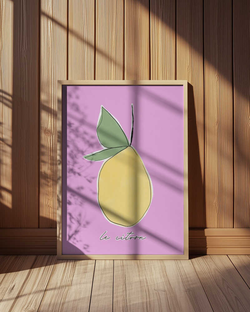 Le Citron Roze Poster