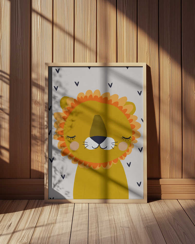 Dromerige Leeuw Poster