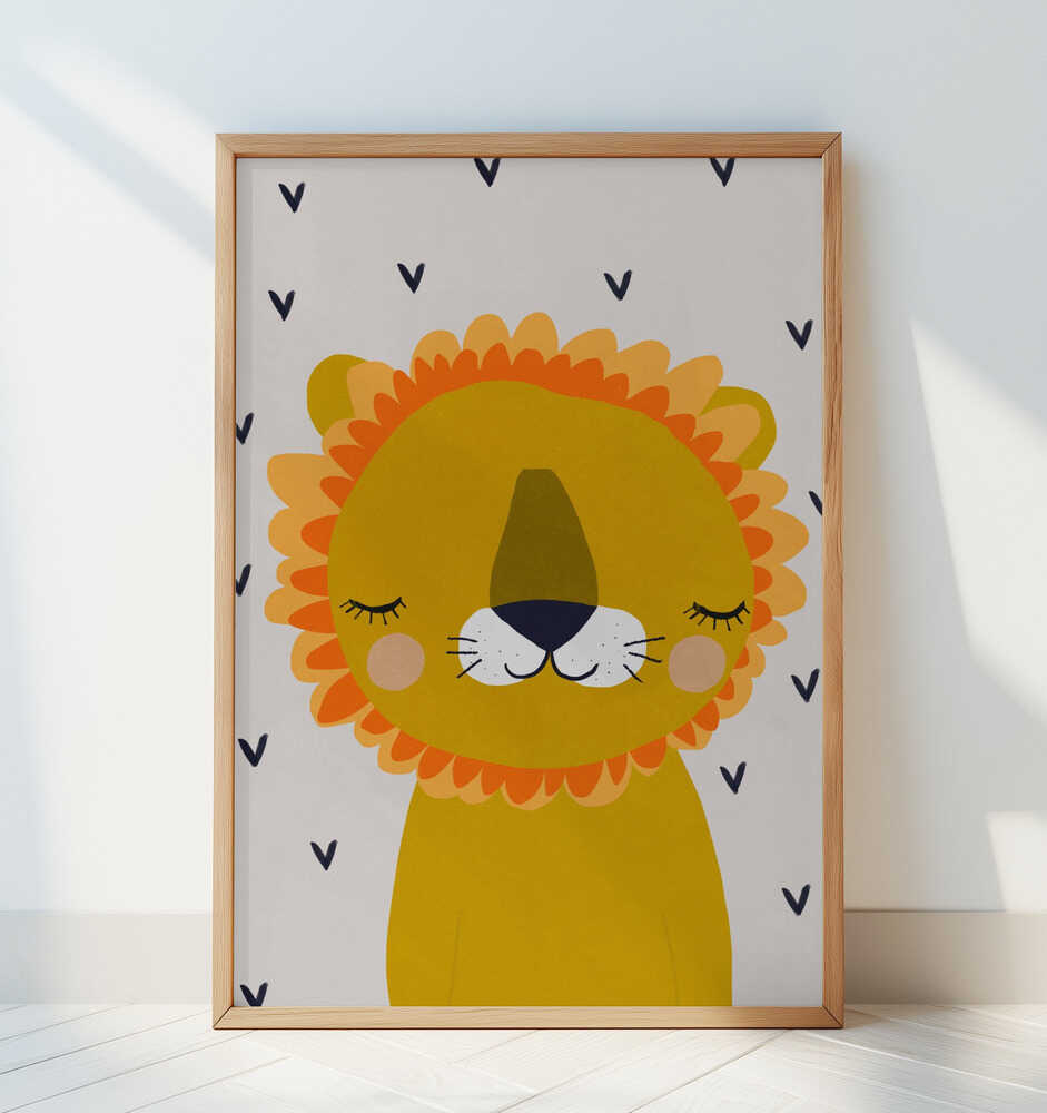 Dromerige Leeuw Poster