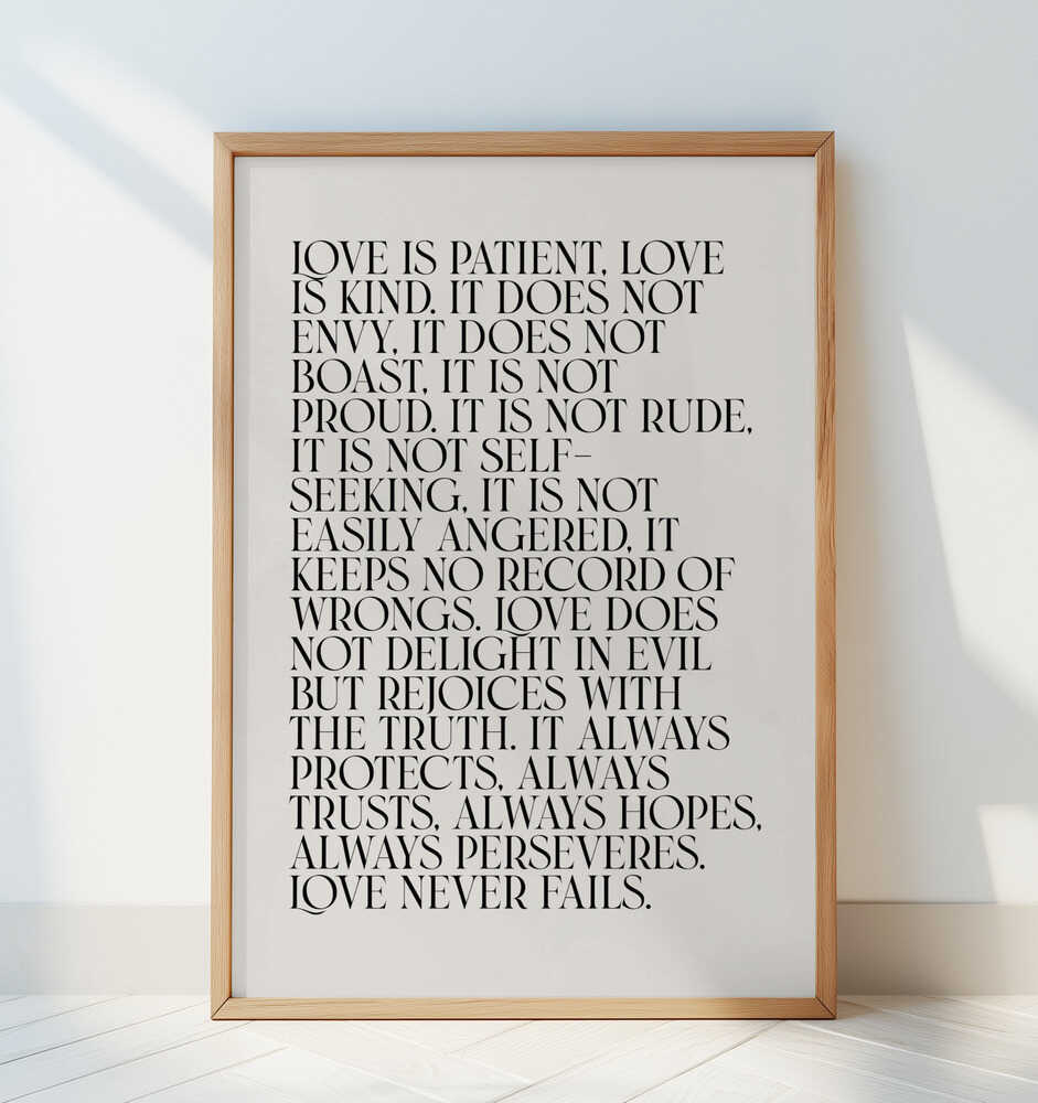 Liefde Faalt Nooit Poster