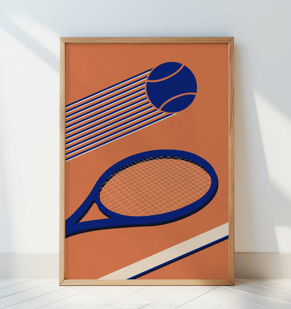 Tennis 80s Poster