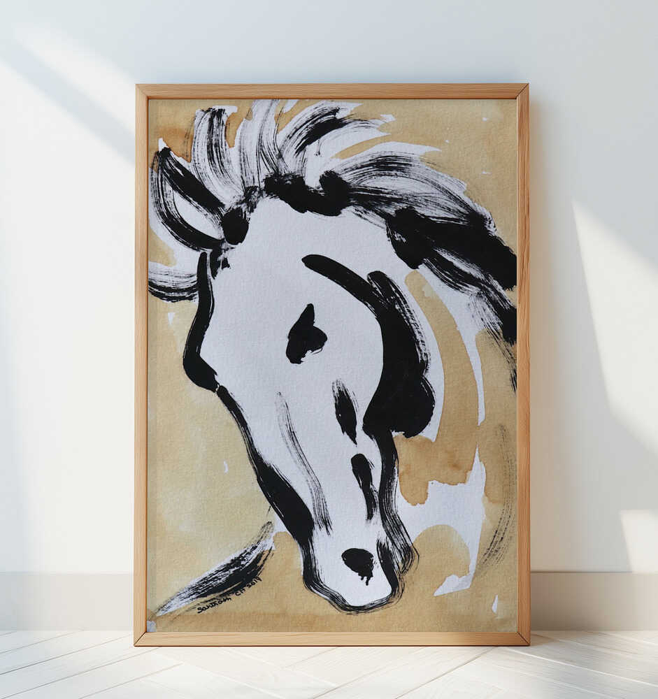 Beweeglijke Paardenstroom Poster