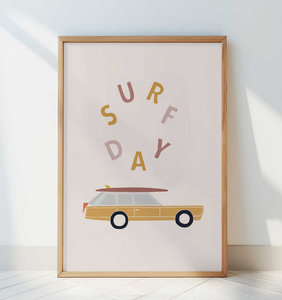 Retro Surf Sfeer Poster