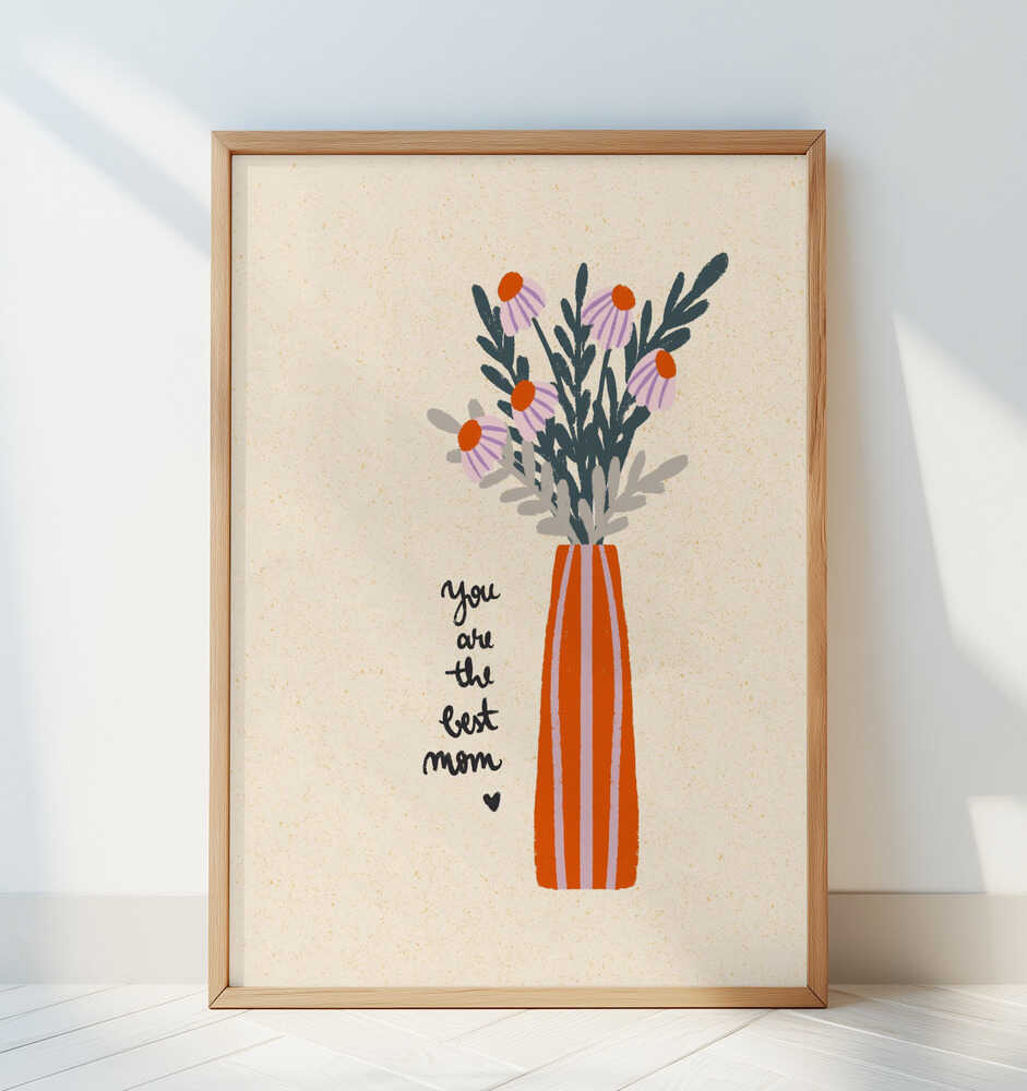 Best Mom Flower Vase