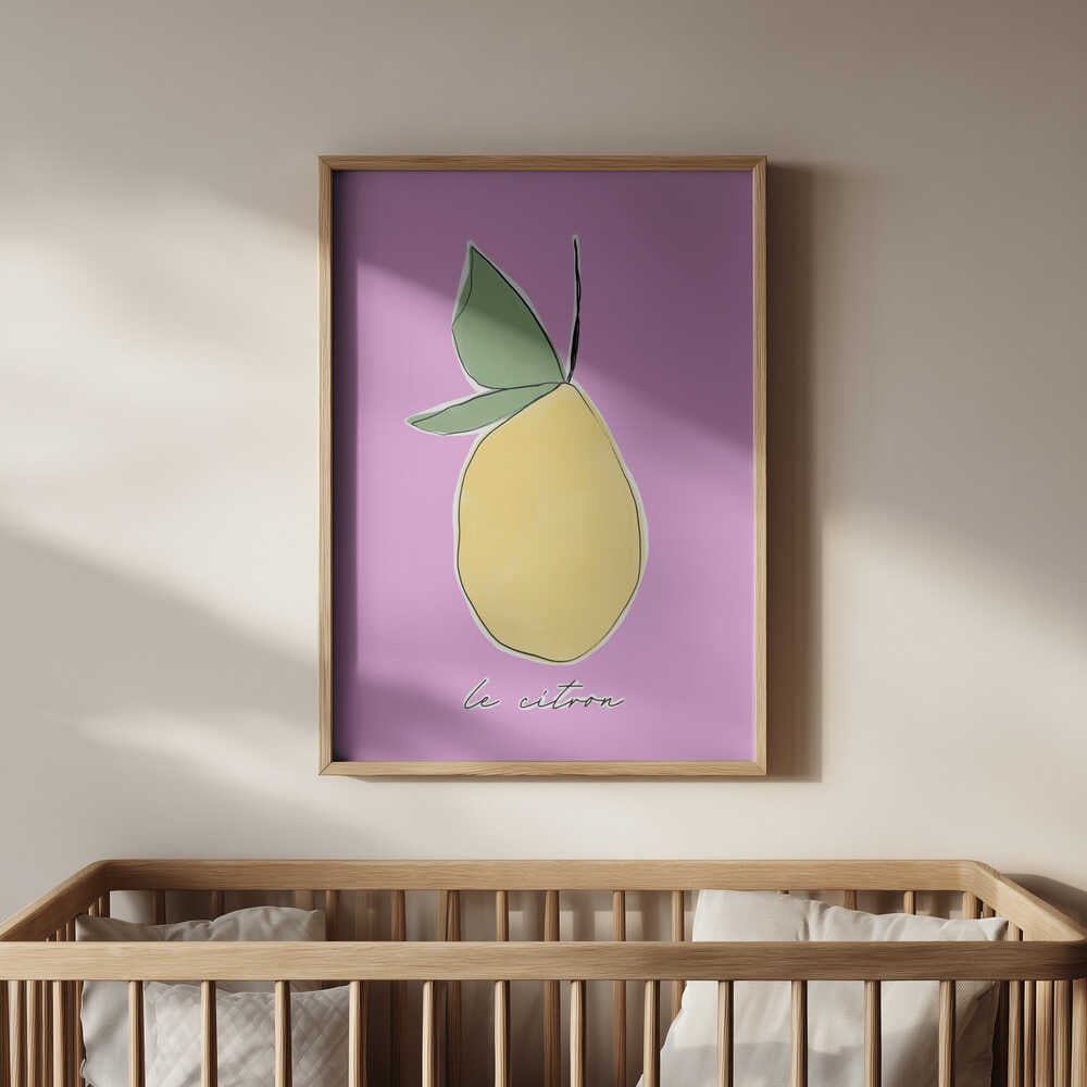 Le Citron Roze Poster