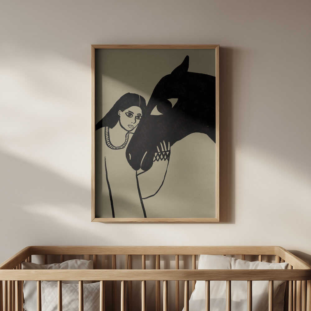 Vrouw en Paard Poster